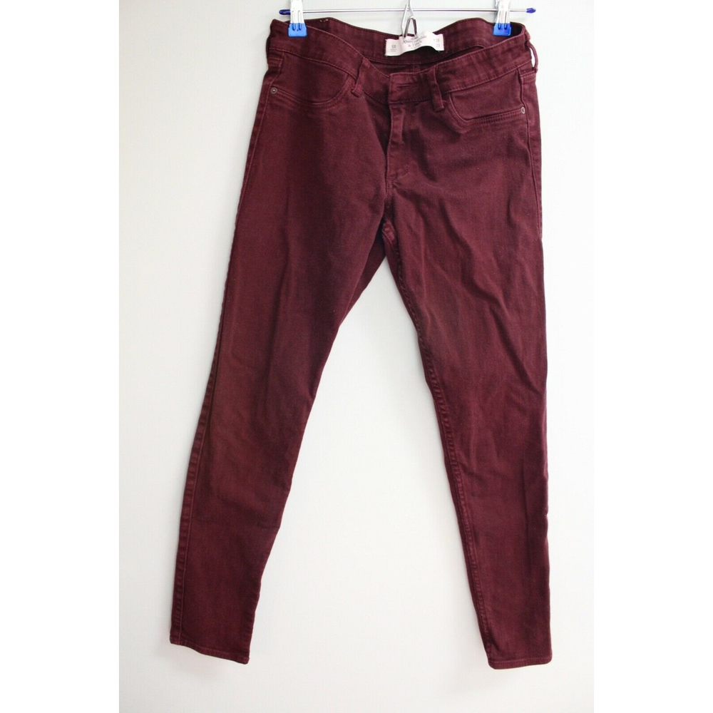 Abercrombie & Fitch Burgundy Skinny Jean Leggings Size 6